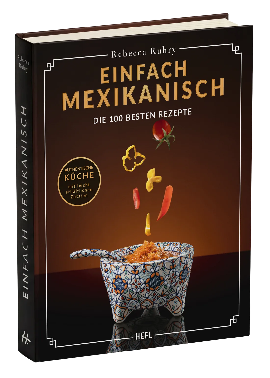 3D-Mockup des Kochbuchs Einfach Mexikanisch